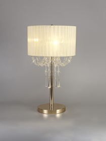 IL31759  Freida 55cm Table Lamp 3 Light French Gold